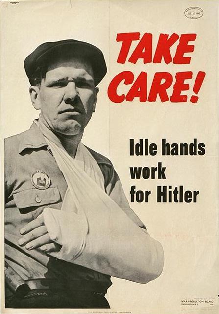 World War II safety poster